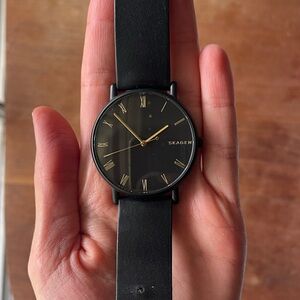 Skagen simple classic black watch